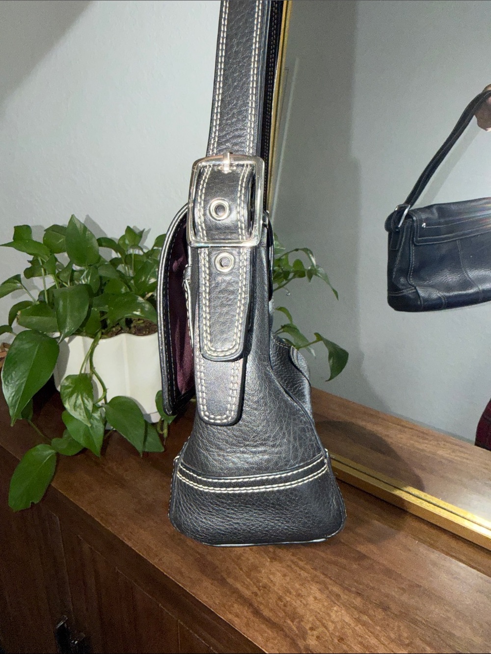 Coach Hamilton flap the lock leather bag - Picture 2 of 10
